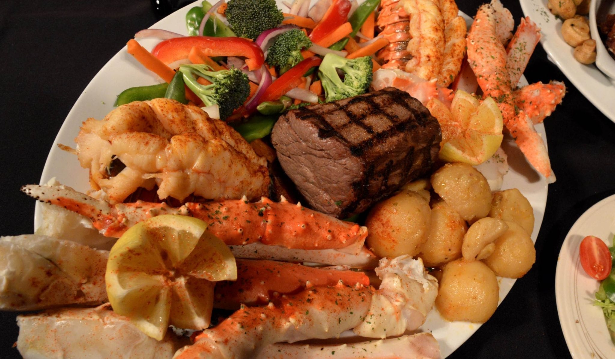 Surf and turf platter